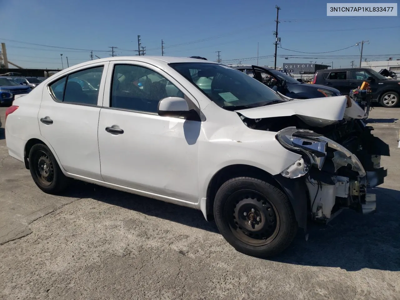 3N1CN7AP1KL833477 2019 Nissan Versa S