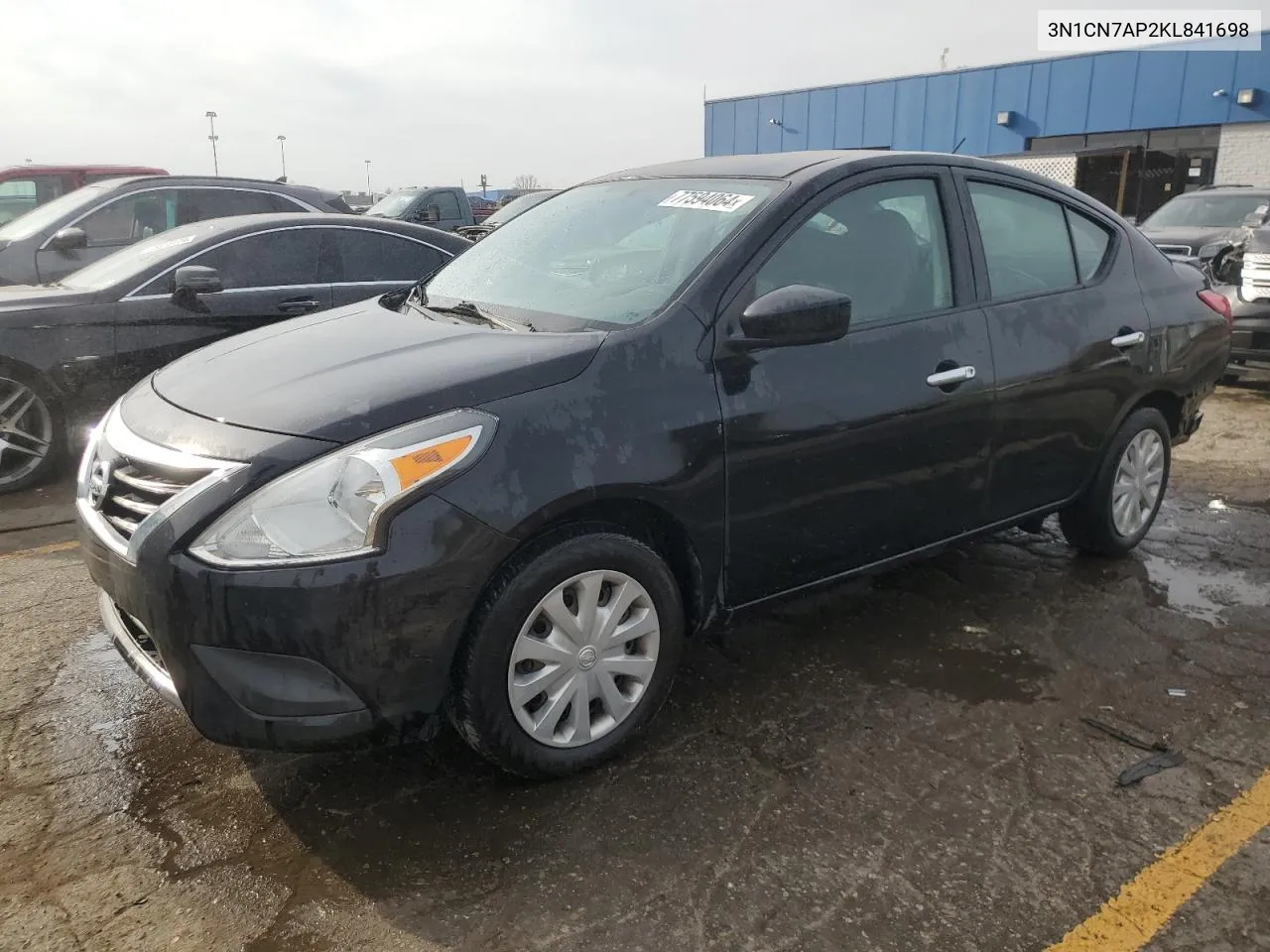 2019 Nissan Versa S VIN: 3N1CN7AP2KL841698 Lot: 77594064