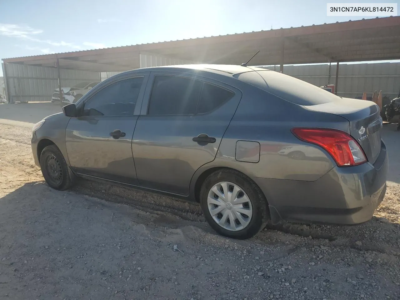 2019 Nissan Versa S VIN: 3N1CN7AP6KL814472 Lot: 77824174