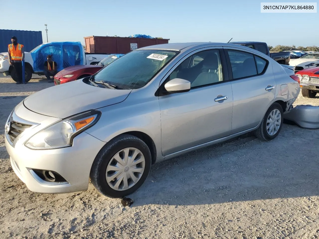 2019 Nissan Versa S VIN: 3N1CN7AP7KL864880 Lot: 79338204