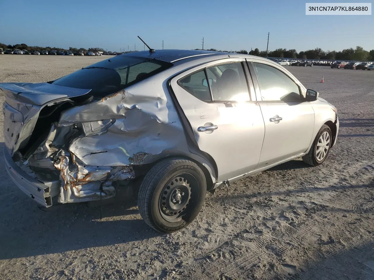 2019 Nissan Versa S VIN: 3N1CN7AP7KL864880 Lot: 79338204