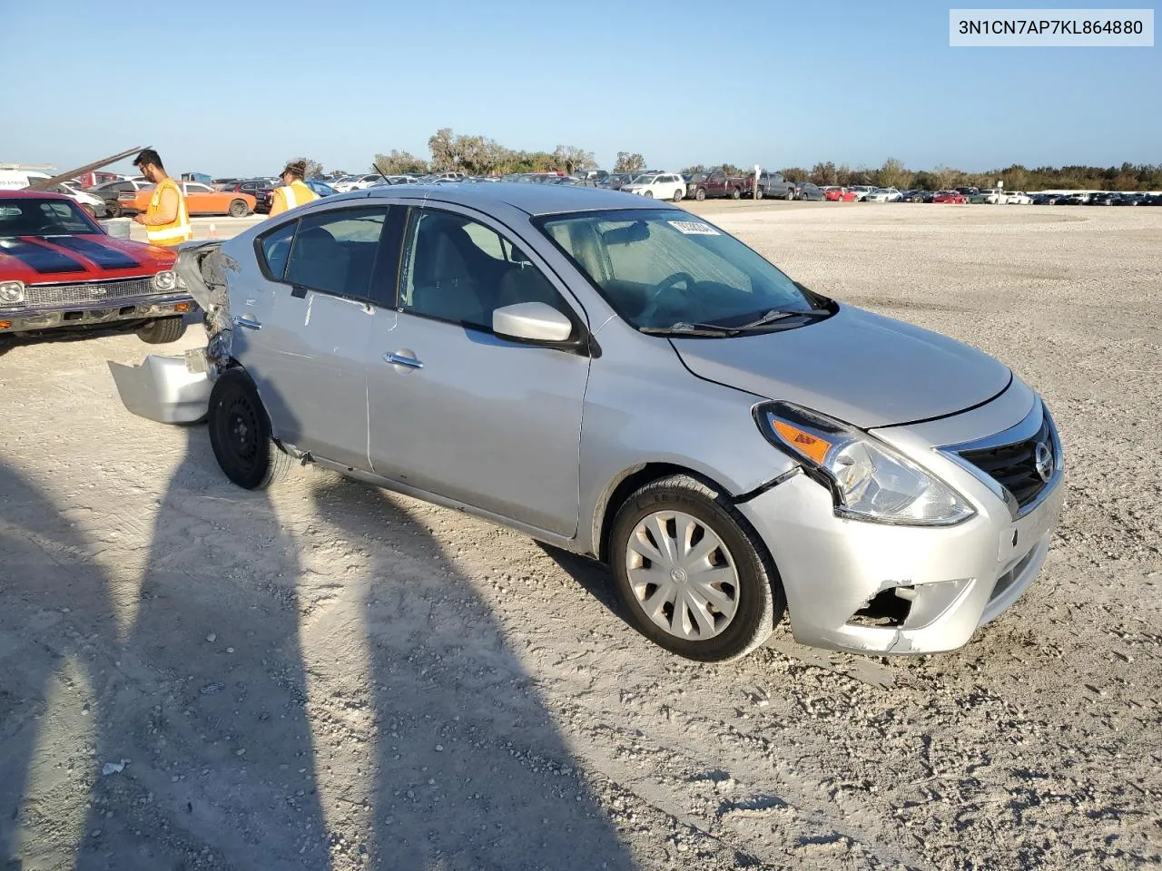 2019 Nissan Versa S VIN: 3N1CN7AP7KL864880 Lot: 79338204