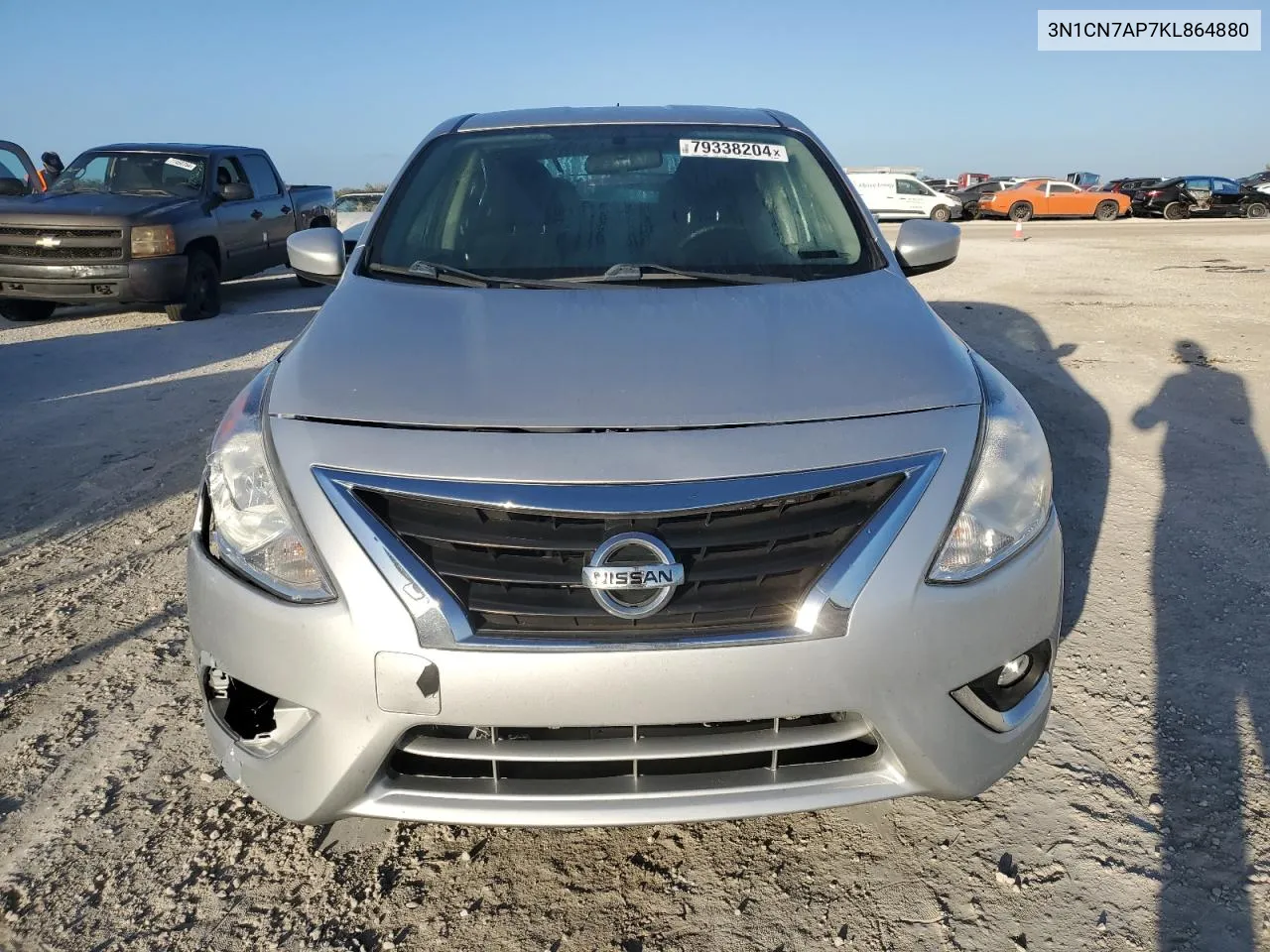 2019 Nissan Versa S VIN: 3N1CN7AP7KL864880 Lot: 79338204