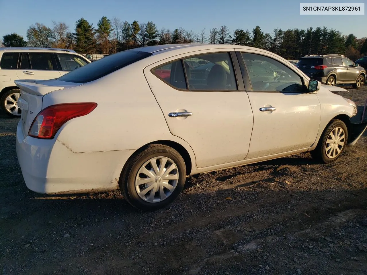 2019 Nissan Versa S VIN: 3N1CN7AP3KL872961 Lot: 79355044