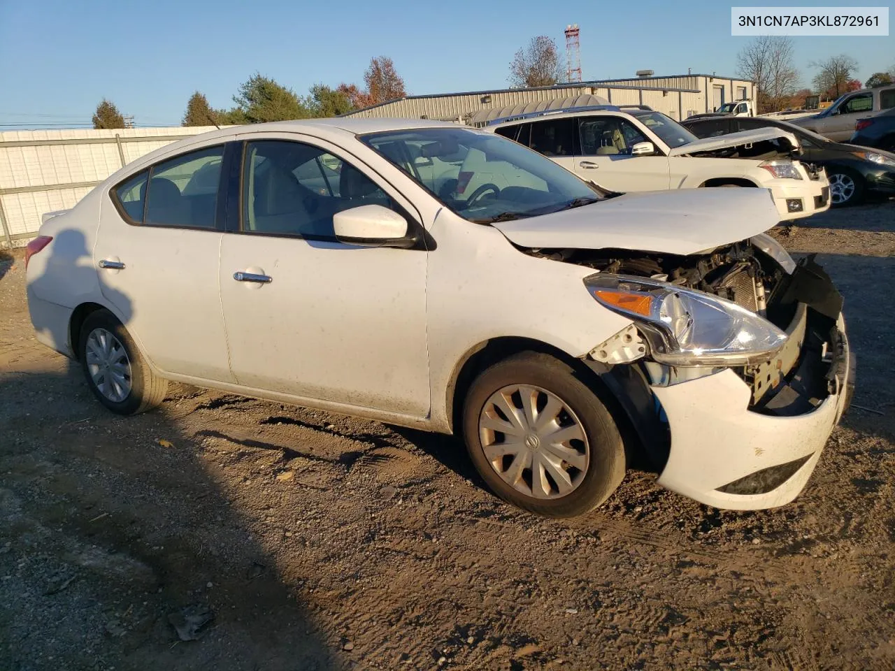 2019 Nissan Versa S VIN: 3N1CN7AP3KL872961 Lot: 79355044