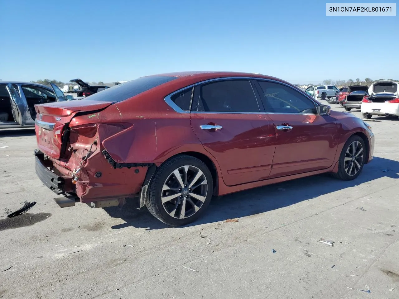 2019 Nissan Versa S VIN: 3N1CN7AP2KL801671 Lot: 80116264