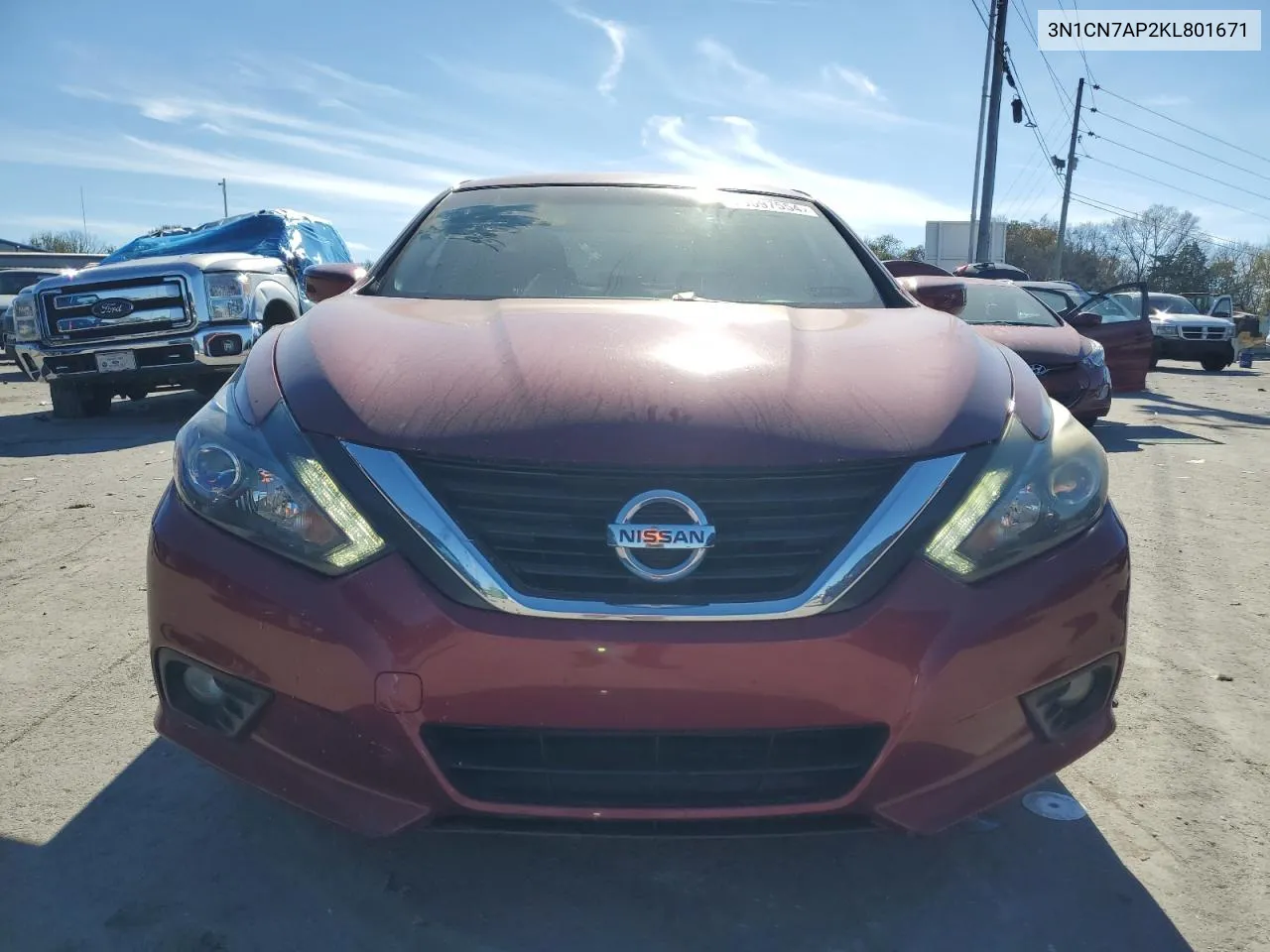 2019 Nissan Versa S VIN: 3N1CN7AP2KL801671 Lot: 80116264