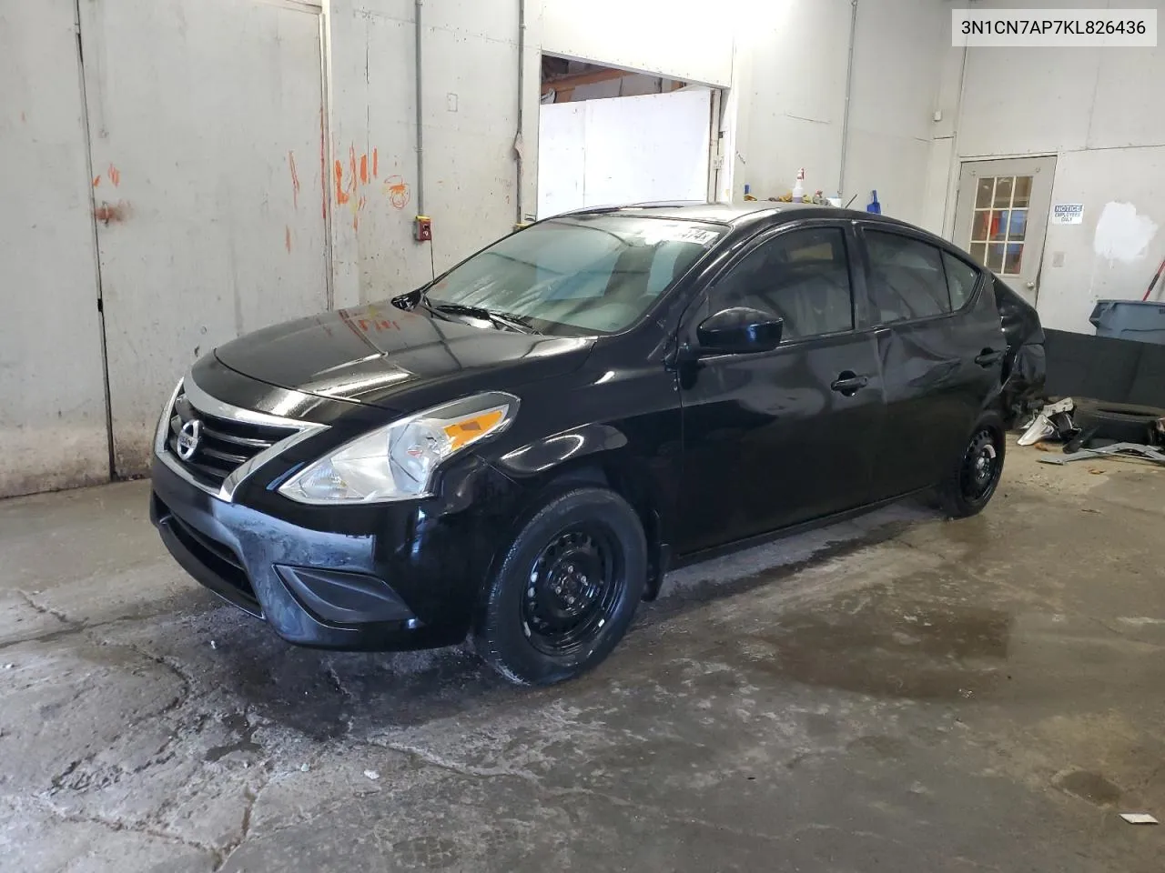 2019 Nissan Versa S VIN: 3N1CN7AP7KL826436 Lot: 80213474