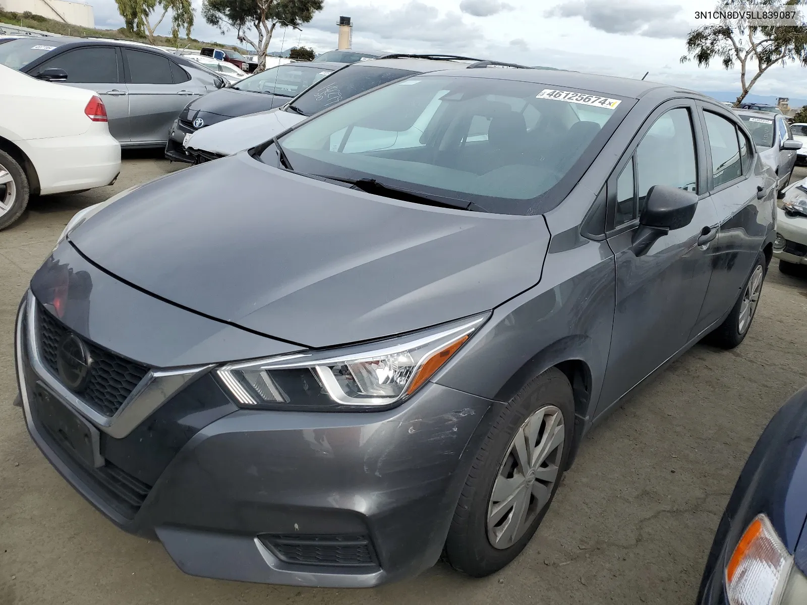 2020 Nissan Versa S VIN: 3N1CN8DV5LL839087 Lot: 46125674