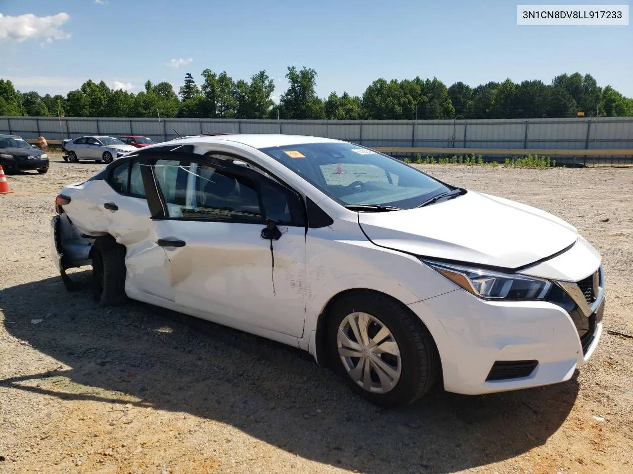 2020 Nissan Versa S VIN: 3N1CN8DV8LL917233 Lot: 56388964