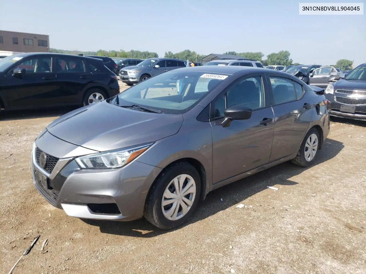 2020 Nissan Versa S VIN: 3N1CN8DV8LL904045 Lot: 56869264