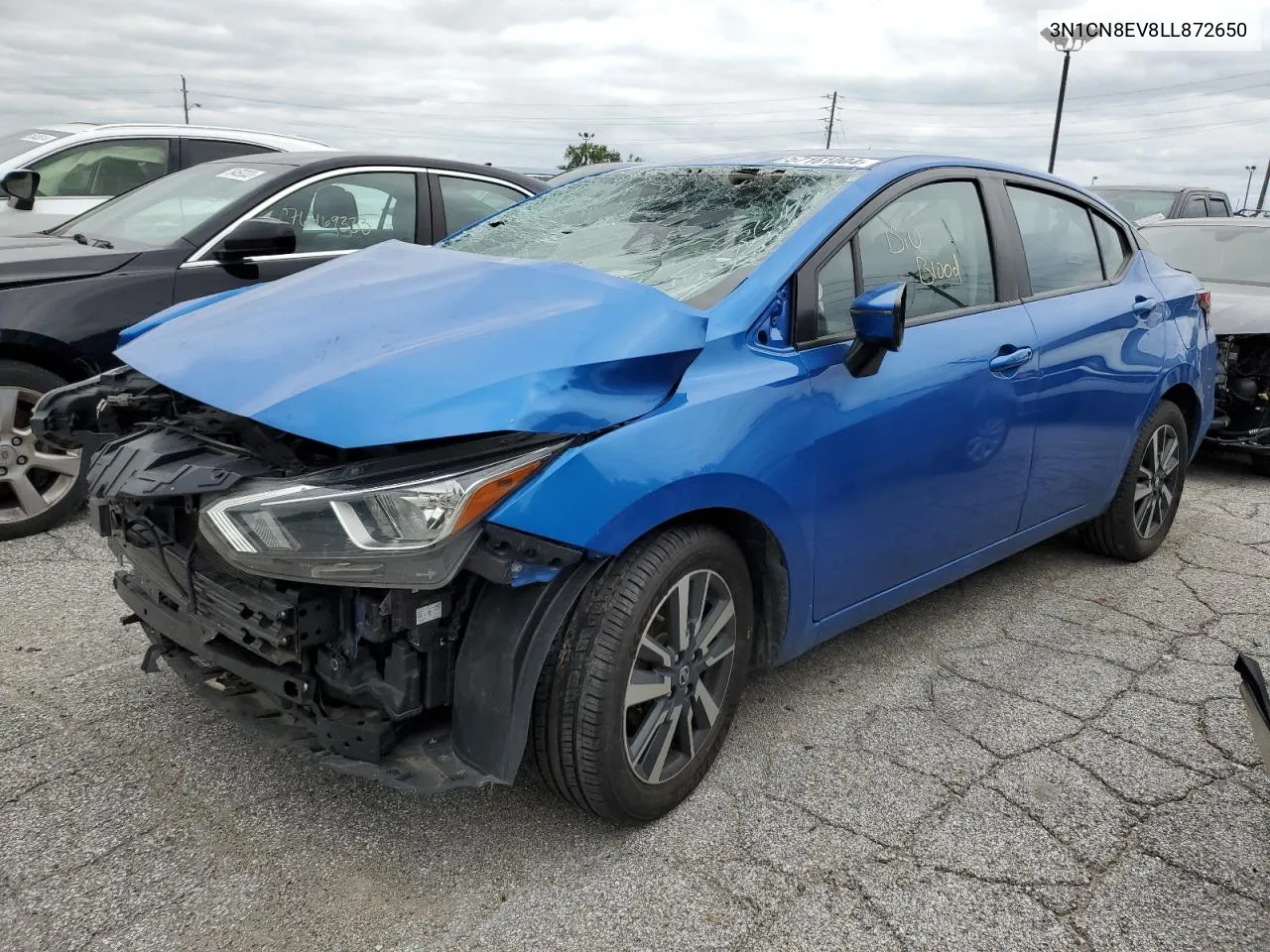 2020 Nissan Versa Sv VIN: 3N1CN8EV8LL872650 Lot: 57161004