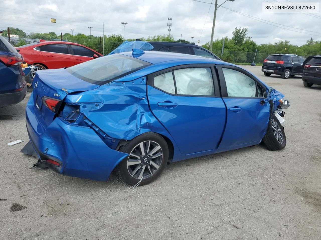 3N1CN8EV8LL872650 2020 Nissan Versa Sv