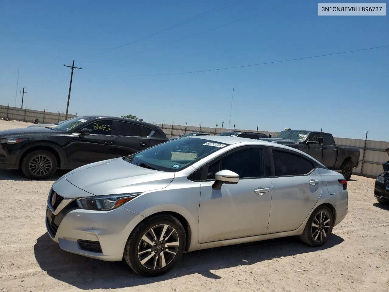 2020 Nissan Versa Sv VIN: 3N1CN8EV8LL896737 Lot: 60737934