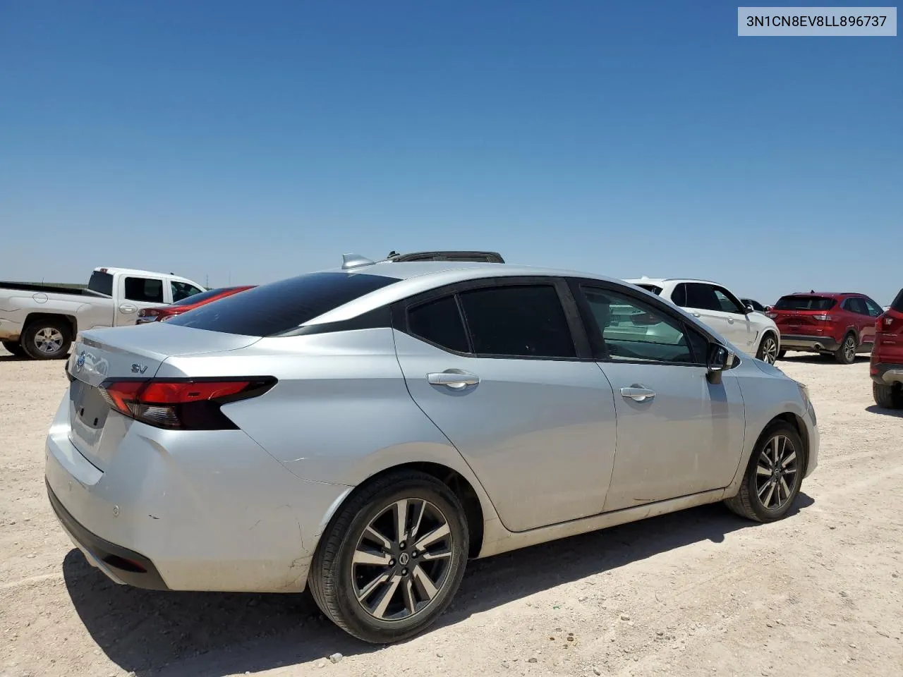 2020 Nissan Versa Sv VIN: 3N1CN8EV8LL896737 Lot: 60737934