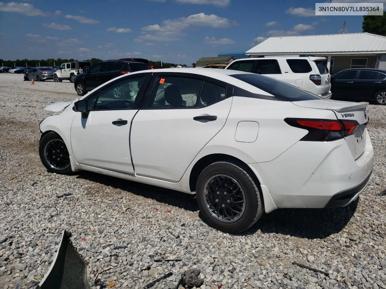 2020 Nissan Versa S VIN: 3N1CN8DV7LL835364 Lot: 63652394