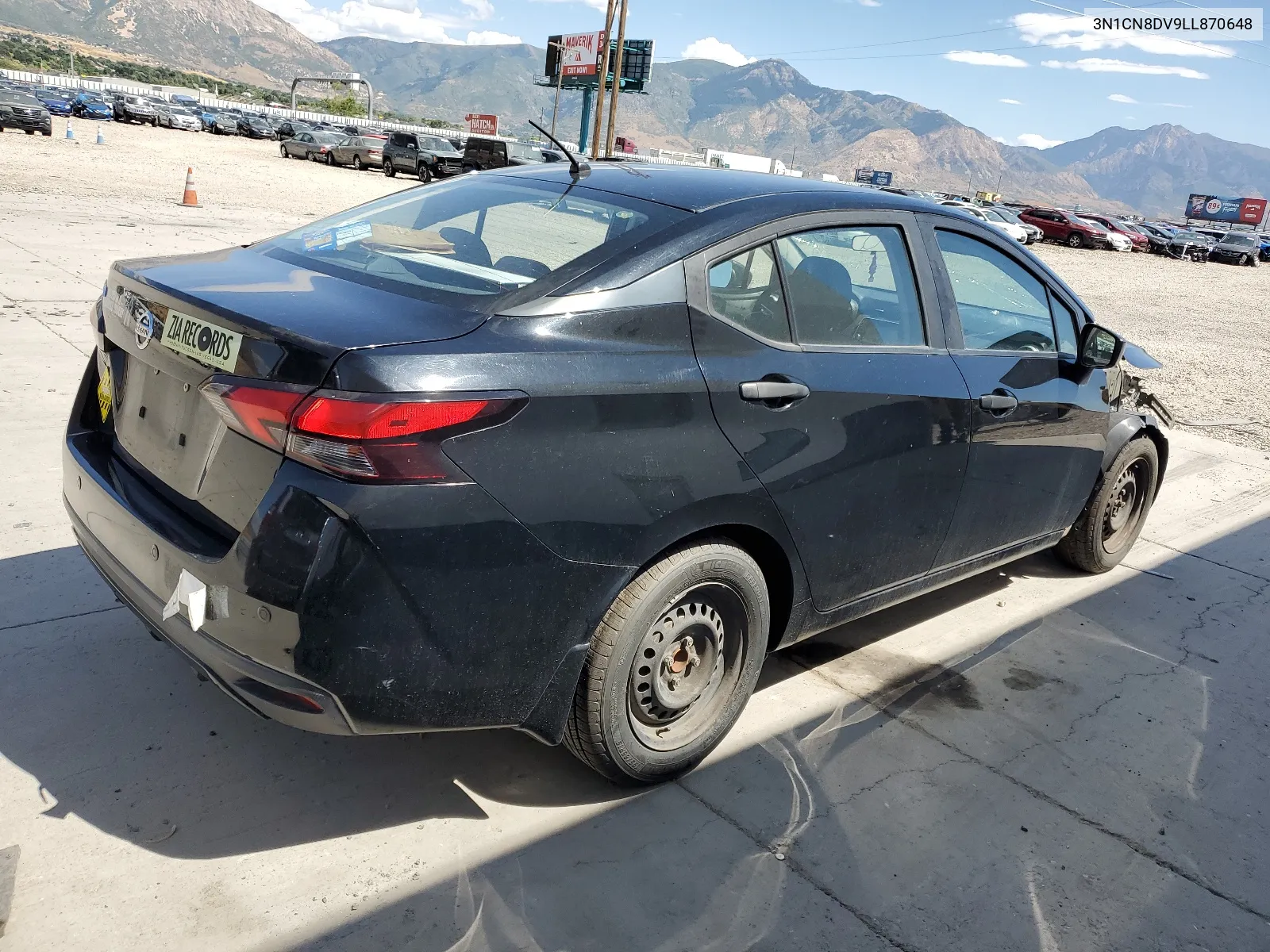 2020 Nissan Versa S VIN: 3N1CN8DV9LL870648 Lot: 64834514