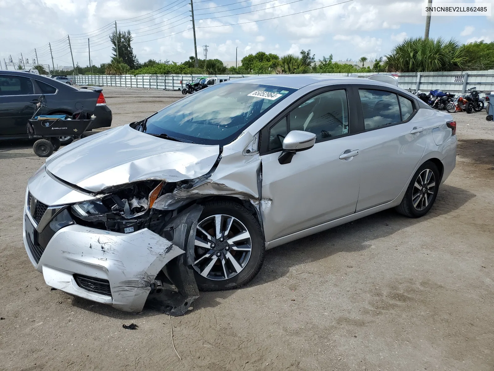 2020 Nissan Versa Sv VIN: 3N1CN8EV2LL862485 Lot: 65052964