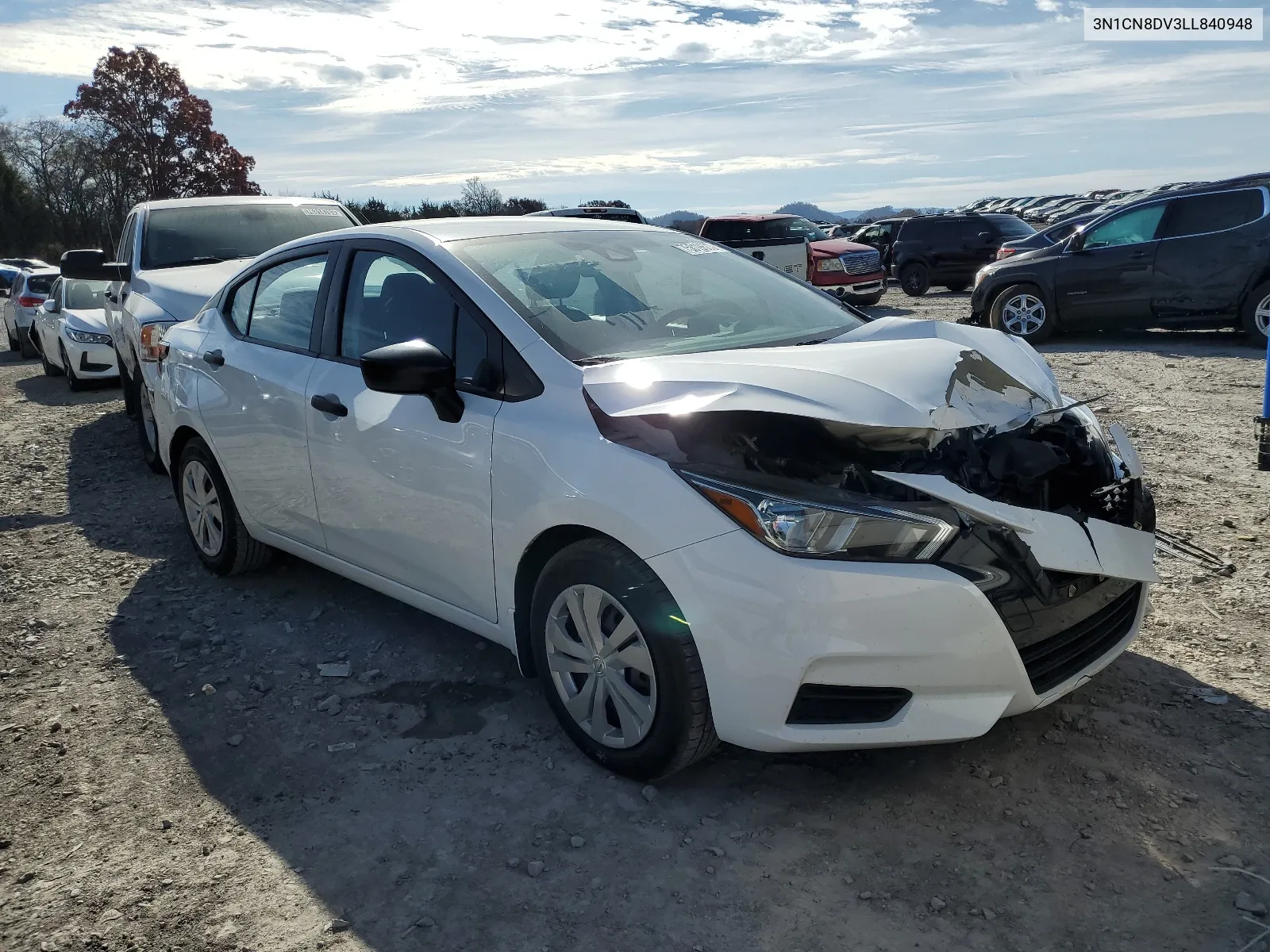 2020 Nissan Versa S VIN: 3N1CN8DV3LL840948 Lot: 65513934