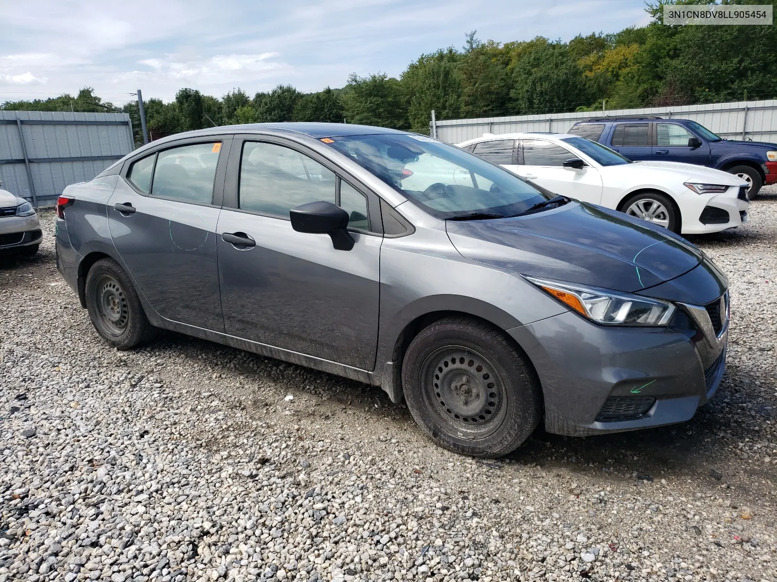 2020 Nissan Versa S VIN: 3N1CN8DV8LL905454 Lot: 66038124