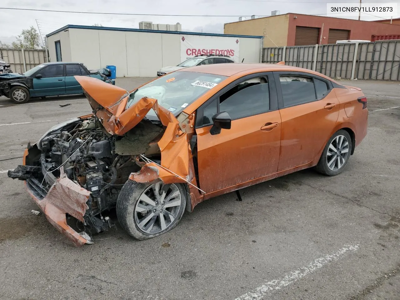 2020 Nissan Versa Sr VIN: 3N1CN8FV1LL912873 Lot: 67755944