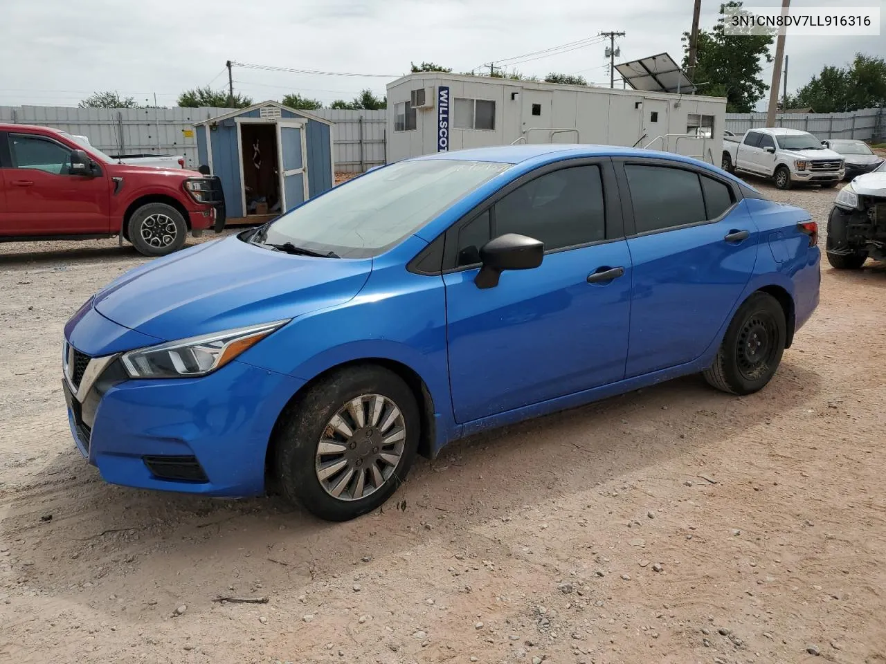 2020 Nissan Versa S VIN: 3N1CN8DV7LL916316 Lot: 68709574