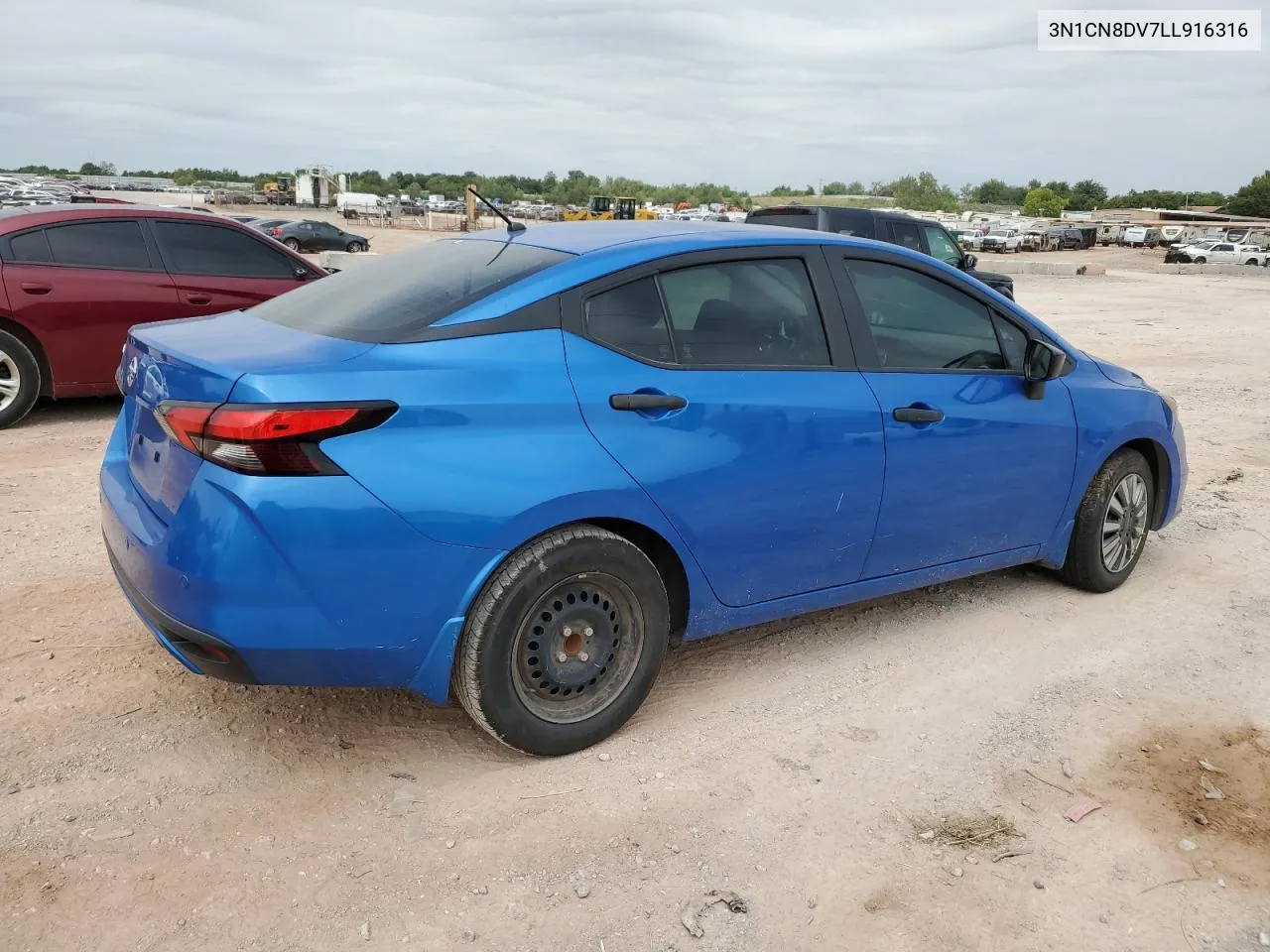 2020 Nissan Versa S VIN: 3N1CN8DV7LL916316 Lot: 68709574