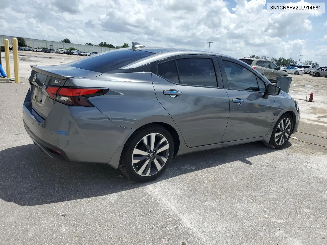 2020 Nissan Versa Sr VIN: 3N1CN8FV2LL914681 Lot: 69921474