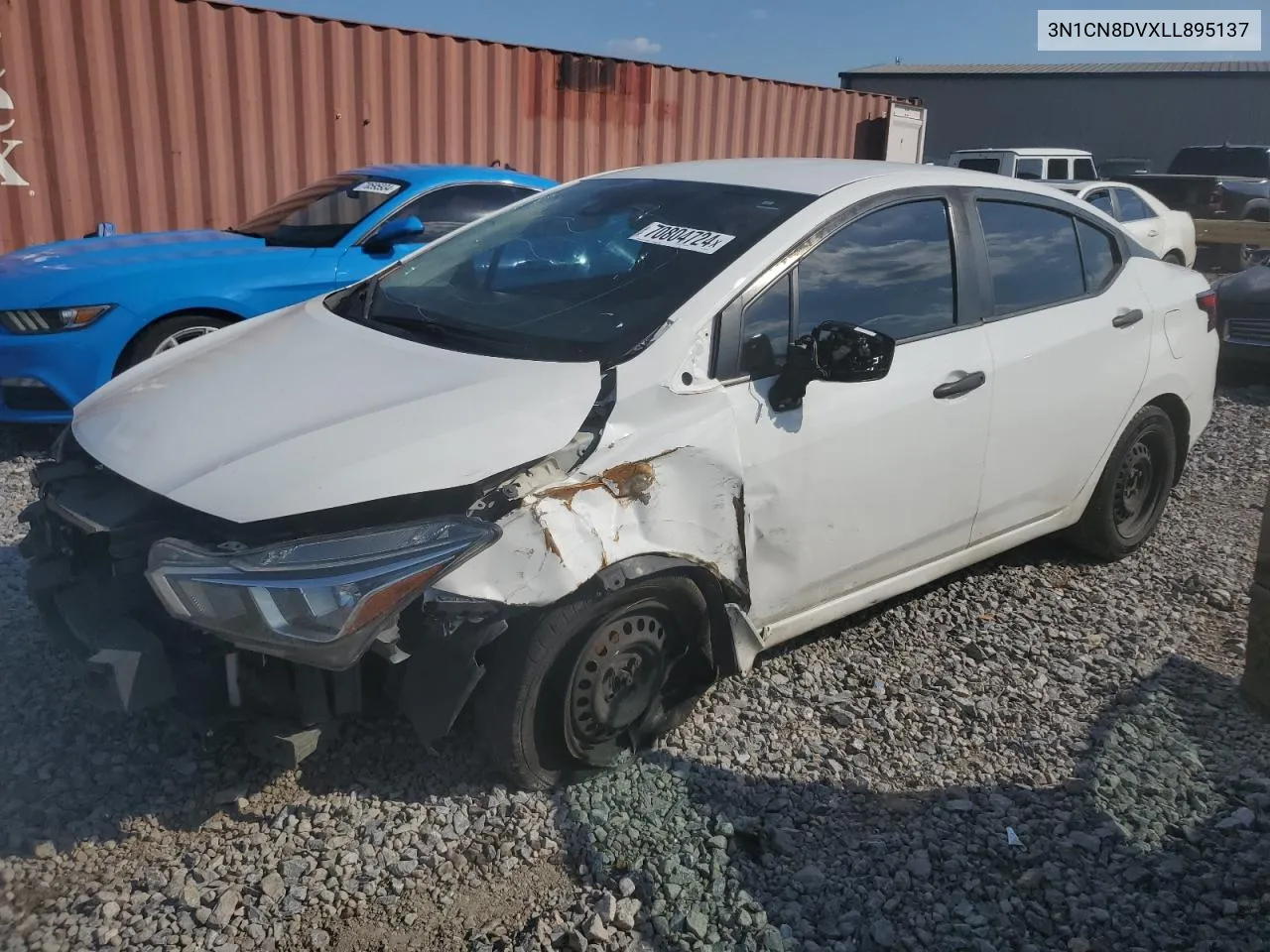 2020 Nissan Versa S VIN: 3N1CN8DVXLL895137 Lot: 70804724