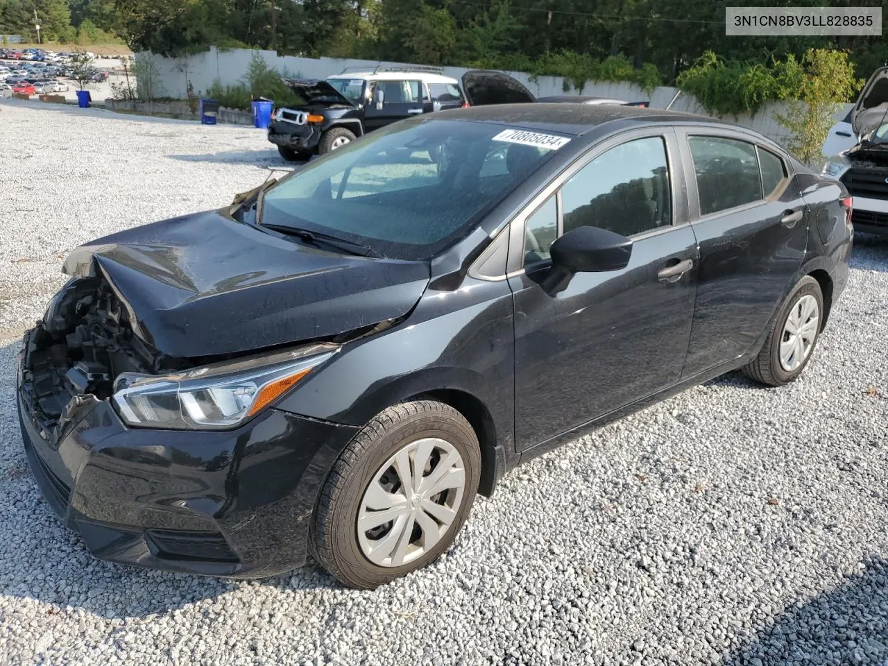 3N1CN8BV3LL828835 2020 Nissan Versa S