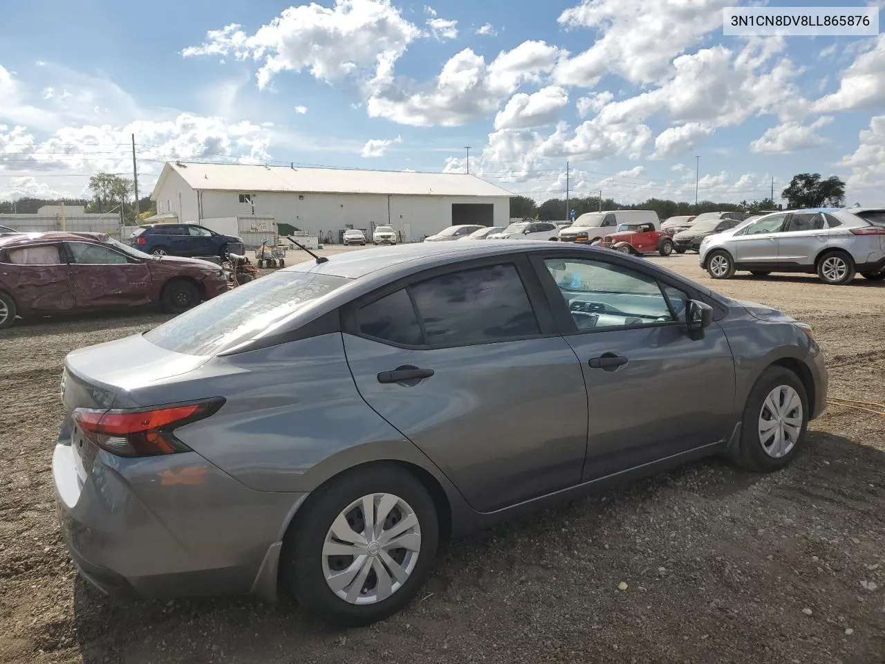 2020 Nissan Versa S VIN: 3N1CN8DV8LL865876 Lot: 71481214