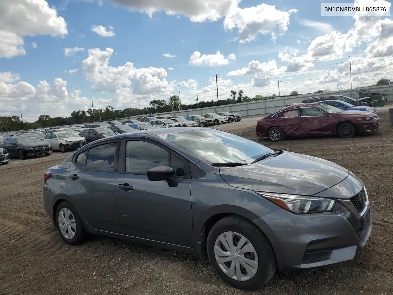 2020 Nissan Versa S VIN: 3N1CN8DV8LL865876 Lot: 71481214