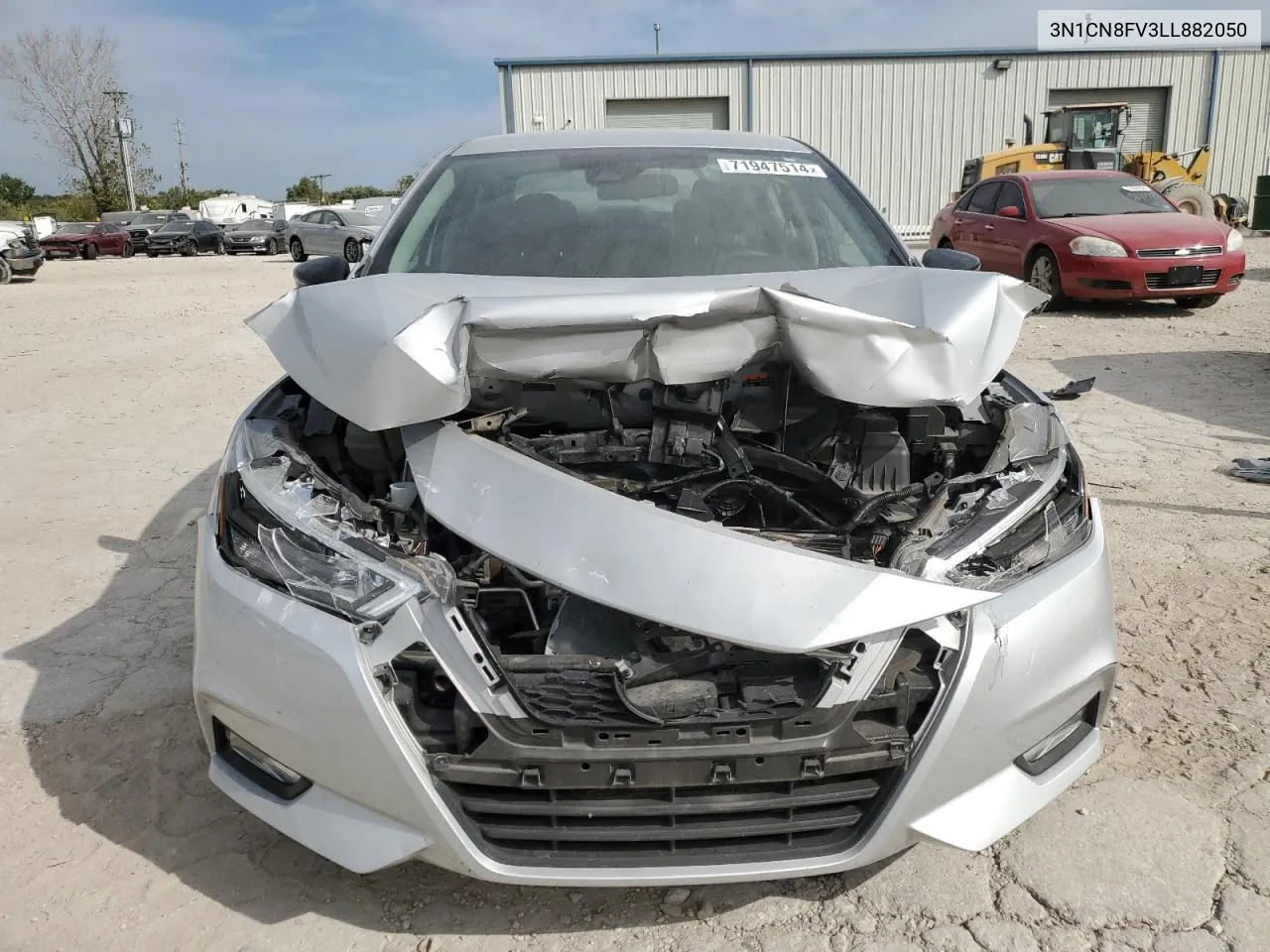 2020 Nissan Versa Sr VIN: 3N1CN8FV3LL882050 Lot: 71947514