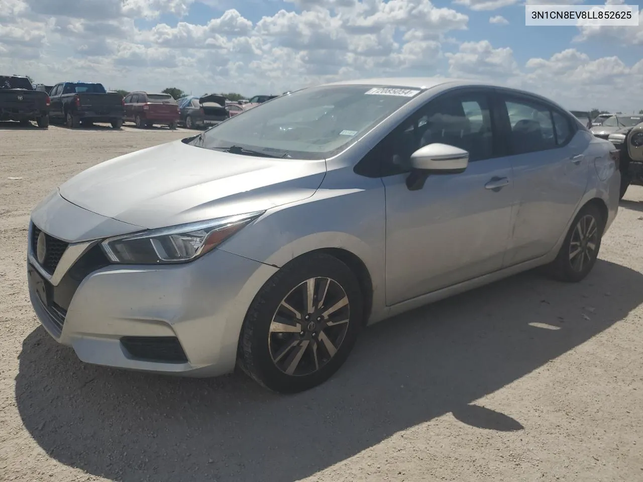 2020 Nissan Versa Sv VIN: 3N1CN8EV8LL852625 Lot: 72085054