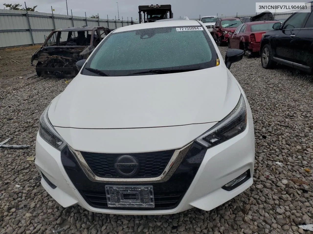 2020 Nissan Versa Sr VIN: 3N1CN8FV7LL904681 Lot: 72155094