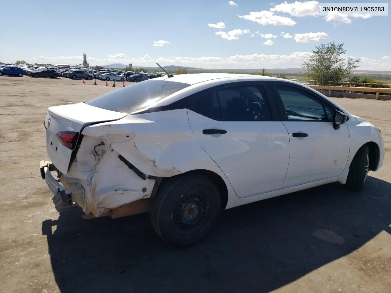 2020 Nissan Versa S VIN: 3N1CN8DV7LL905283 Lot: 72270974