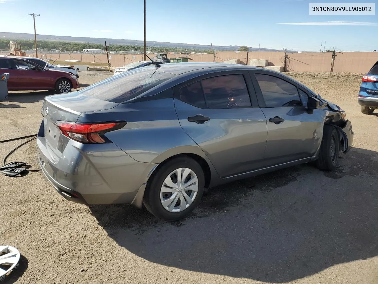 2020 Nissan Versa S VIN: 3N1CN8DV9LL905012 Lot: 72340744