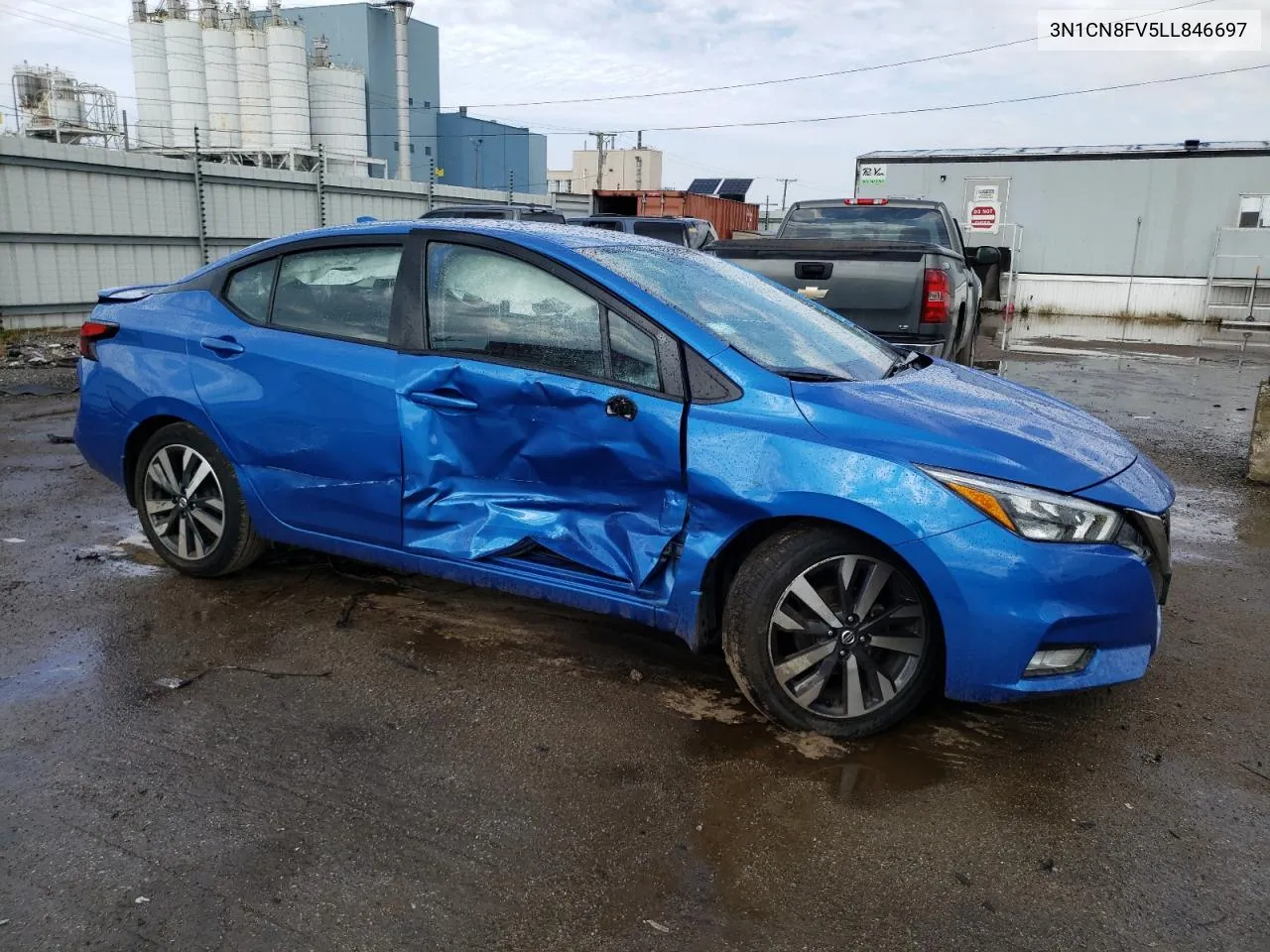 2020 Nissan Versa Sr VIN: 3N1CN8FV5LL846697 Lot: 72542354