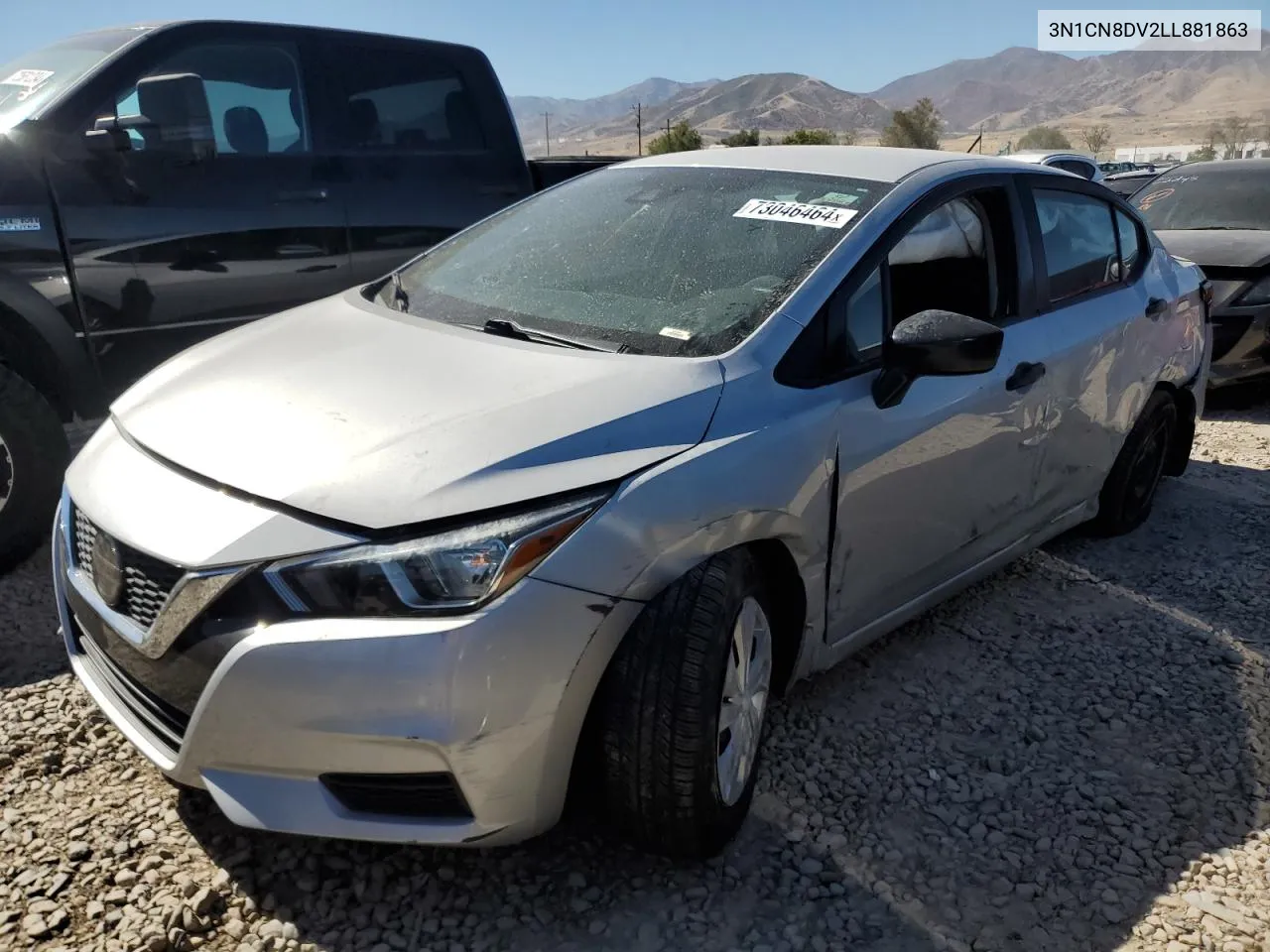 3N1CN8DV2LL881863 2020 Nissan Versa S