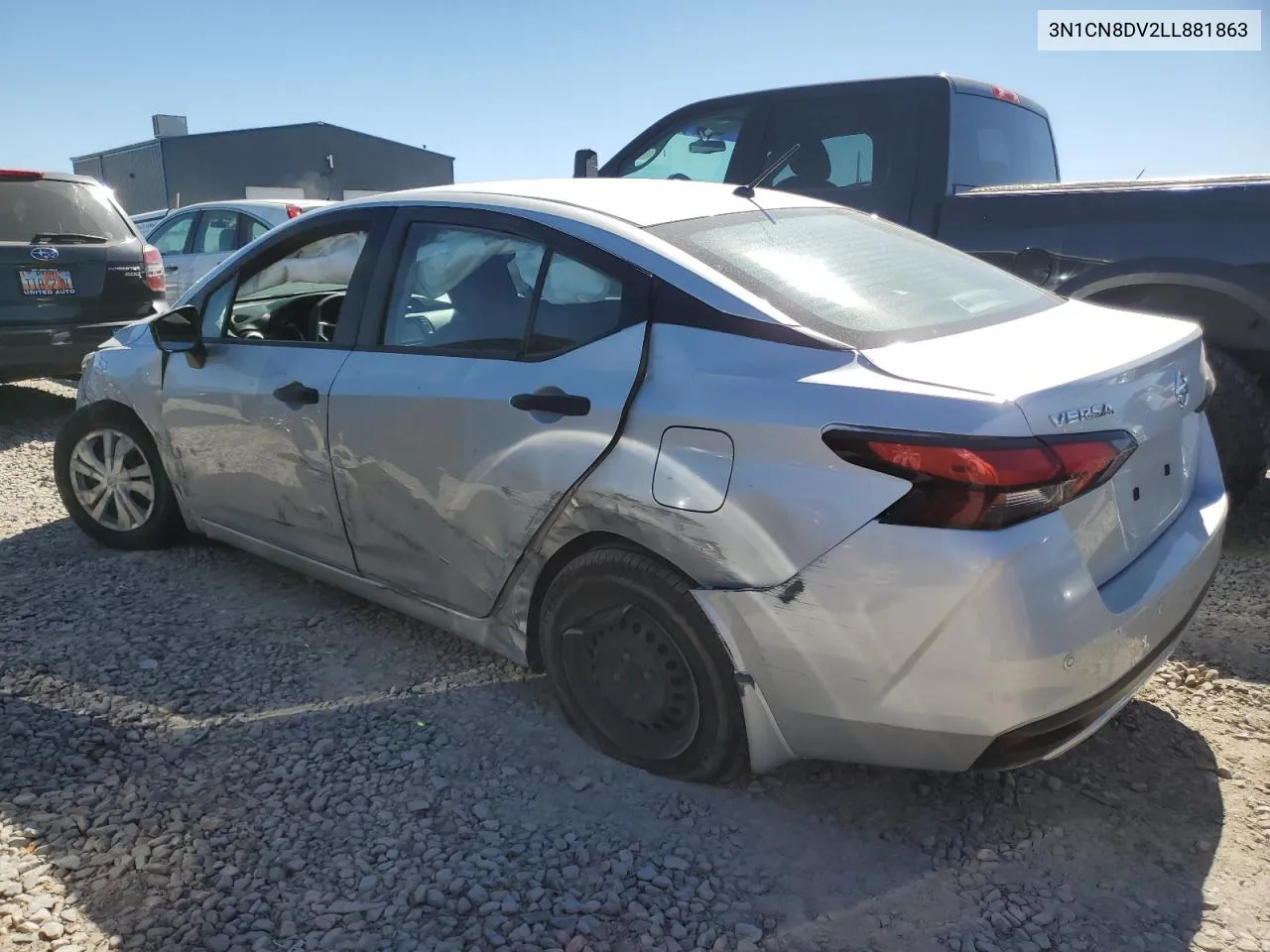 2020 Nissan Versa S VIN: 3N1CN8DV2LL881863 Lot: 73046464