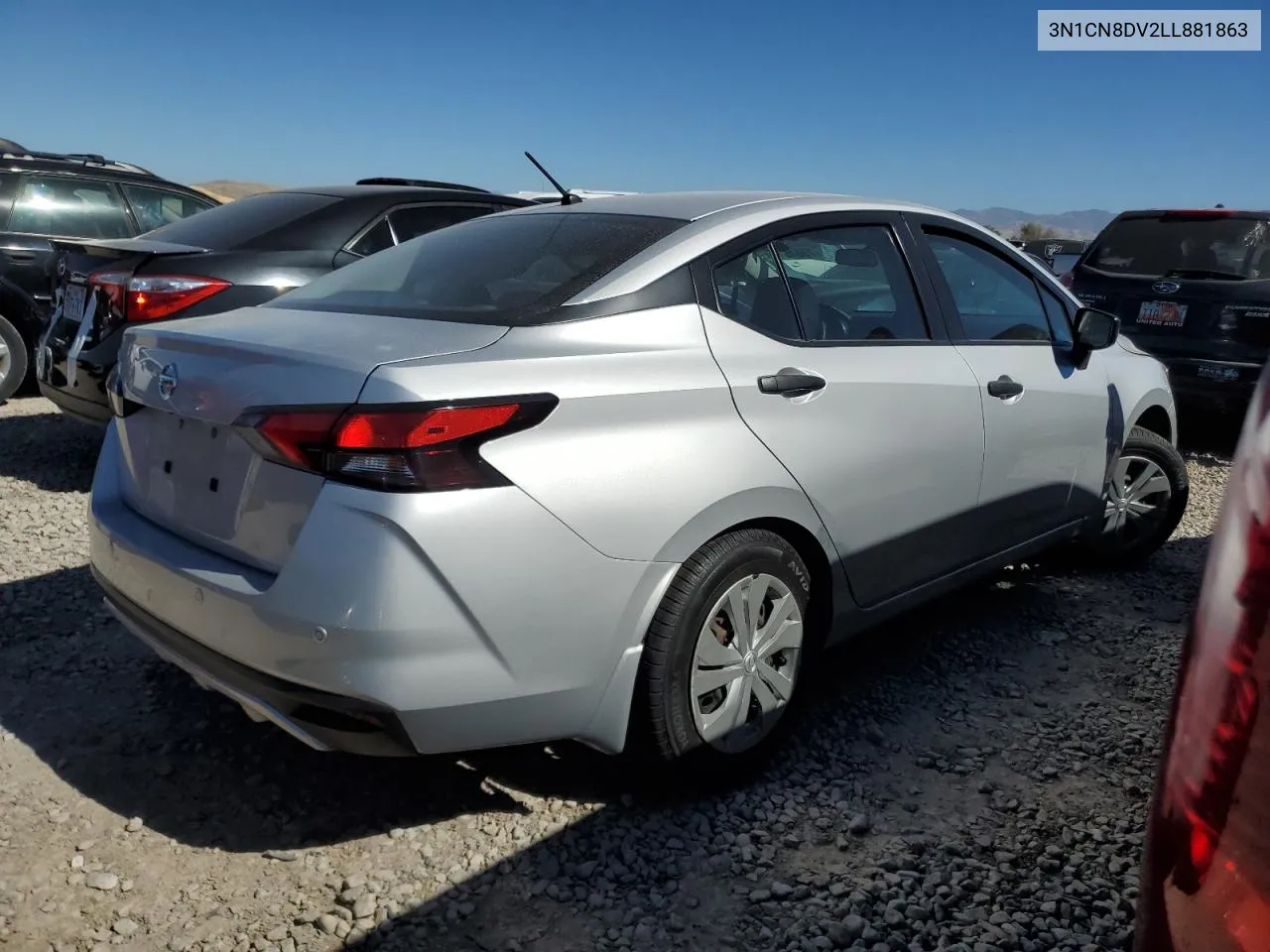 2020 Nissan Versa S VIN: 3N1CN8DV2LL881863 Lot: 73046464