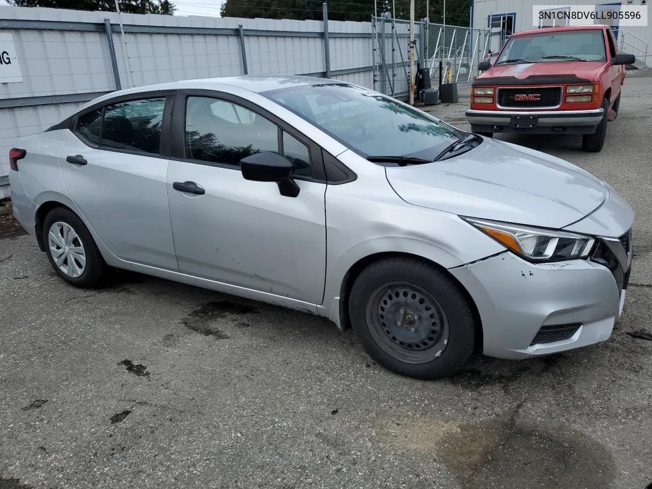 3N1CN8DV6LL905596 2020 Nissan Versa S