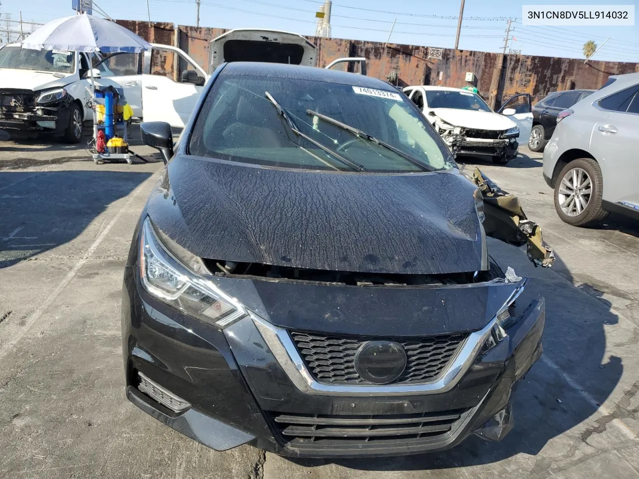 2020 Nissan Versa S VIN: 3N1CN8DV5LL914032 Lot: 74013374