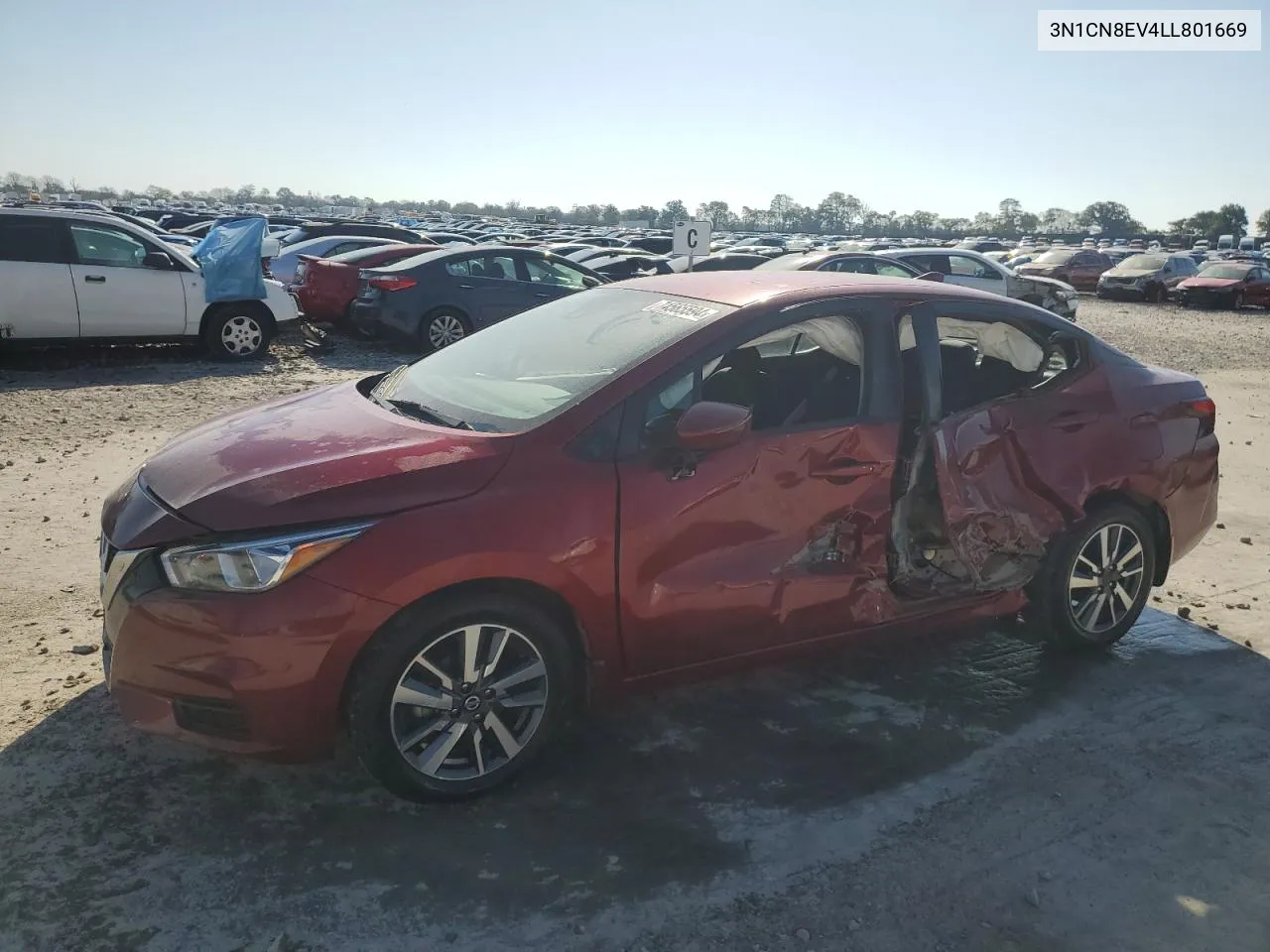 2020 Nissan Versa Sv VIN: 3N1CN8EV4LL801669 Lot: 74565594