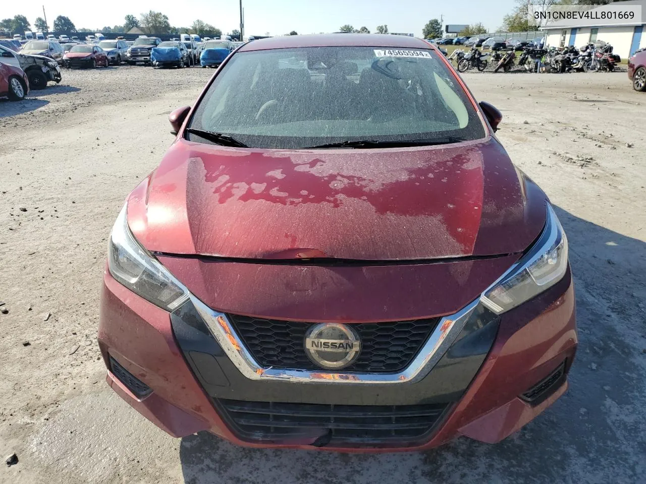 2020 Nissan Versa Sv VIN: 3N1CN8EV4LL801669 Lot: 74565594