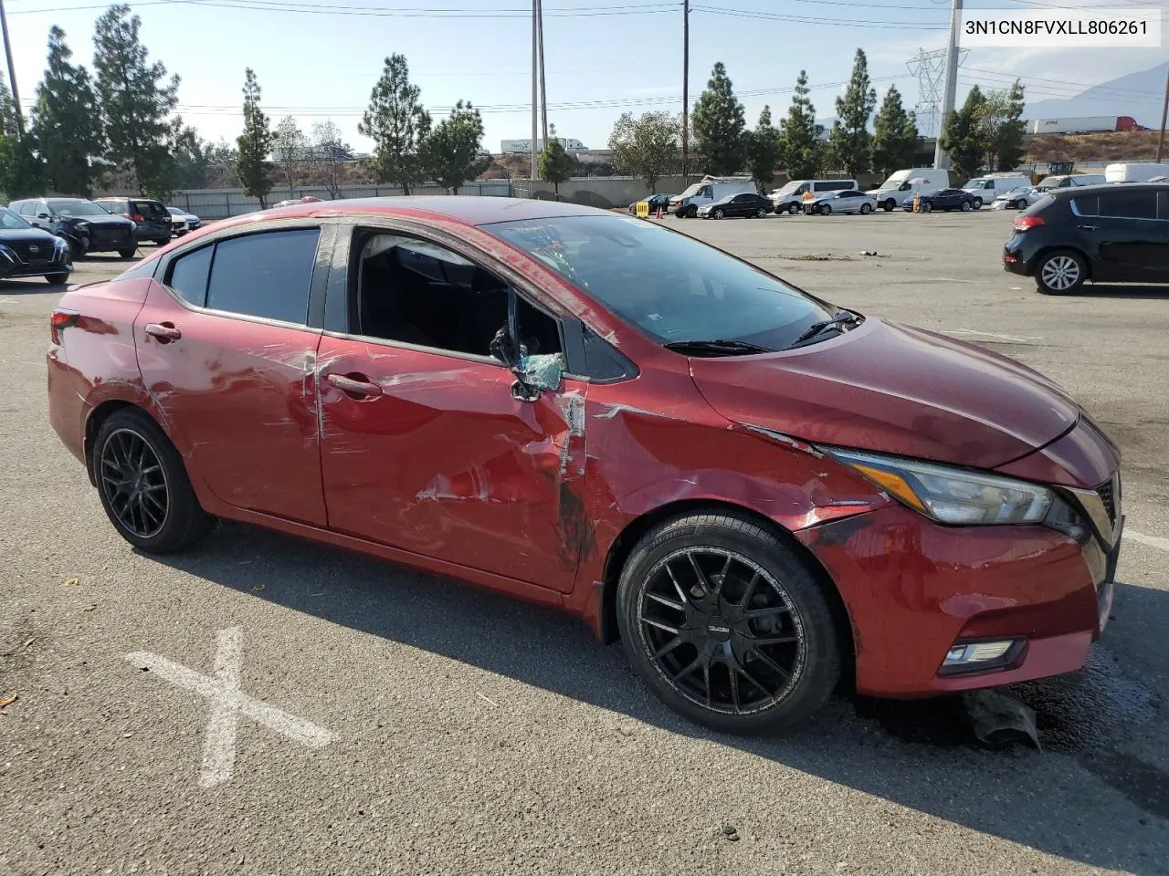 2020 Nissan Versa Sr VIN: 3N1CN8FVXLL806261 Lot: 74623534