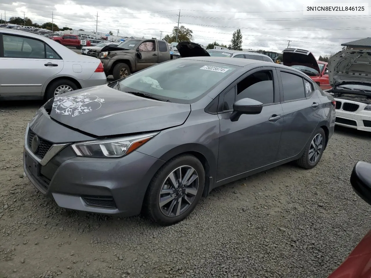 2020 Nissan Versa Sv VIN: 3N1CN8EV2LL846125 Lot: 75025674