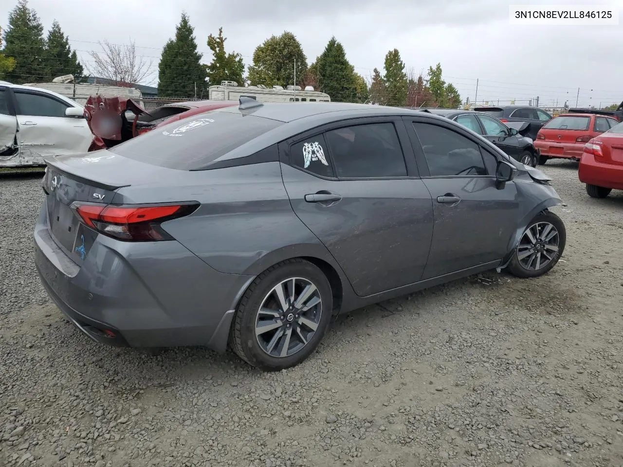 2020 Nissan Versa Sv VIN: 3N1CN8EV2LL846125 Lot: 75025674