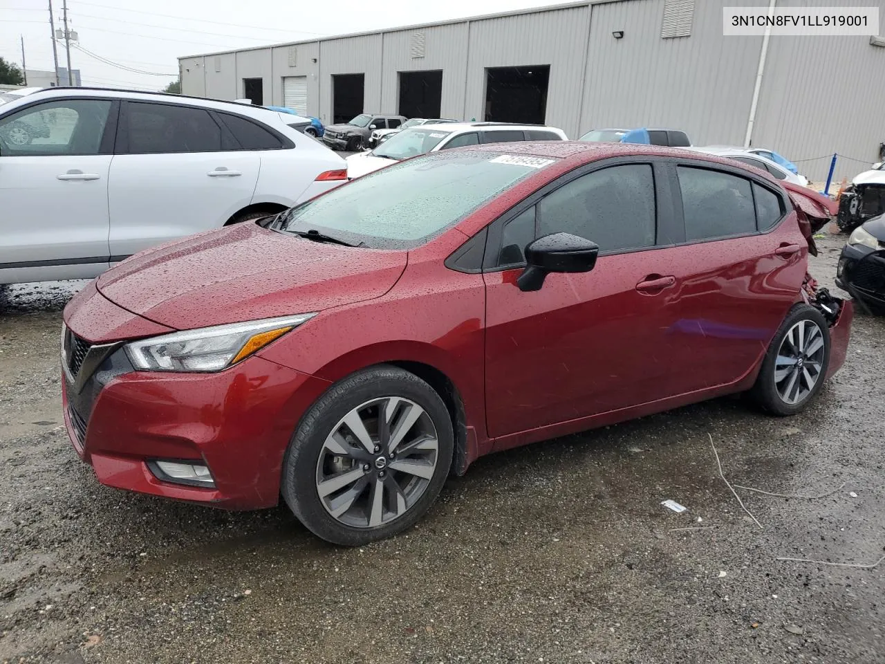 2020 Nissan Versa Sr VIN: 3N1CN8FV1LL919001 Lot: 75164954