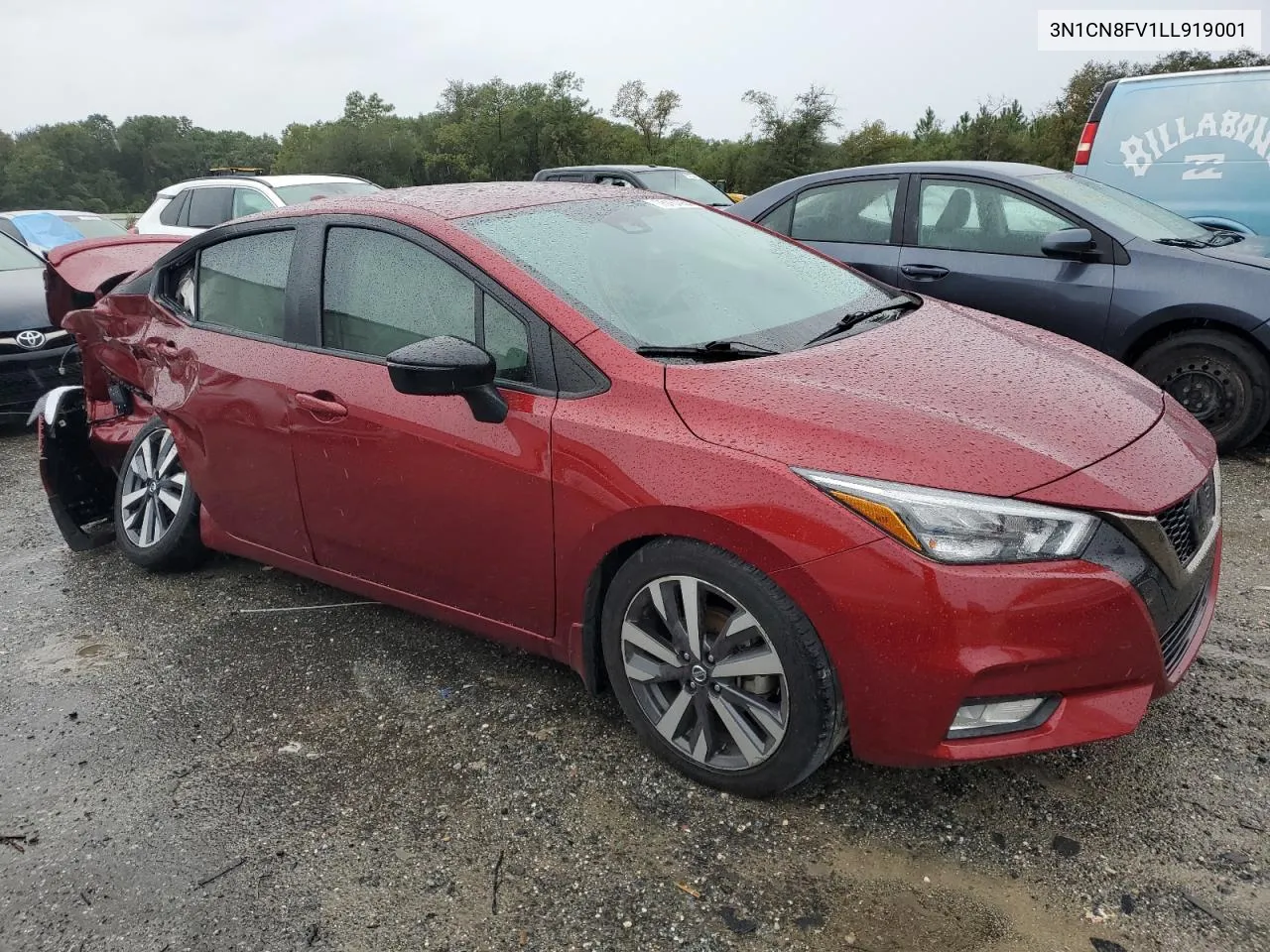 2020 Nissan Versa Sr VIN: 3N1CN8FV1LL919001 Lot: 75164954